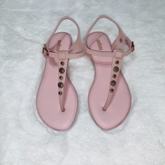 MELISSA Jelly Sandal Light Pink Size 6 - Picture 1 of 5